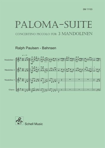 Paloma Suite - Concerto Piccolo für 3 Mandolinen (Partitur & Stimmen)